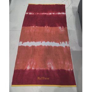 Pre-Owned Lands' End Adult Beach Towel 75"x39" Matthew Tie Dye $80 FLF165